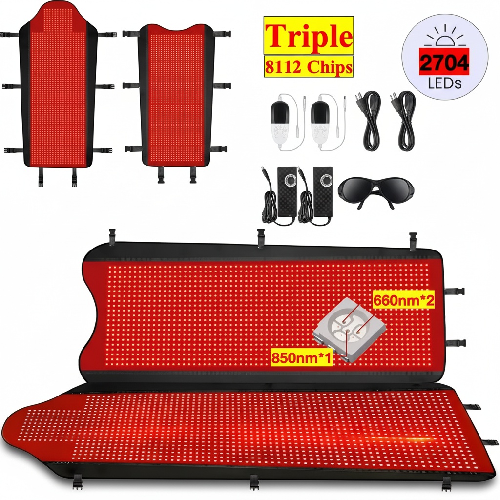 Red Light Therapy Mat Full Body - بساط العلاج بالضوء الأحمر، بطانية العلاج
