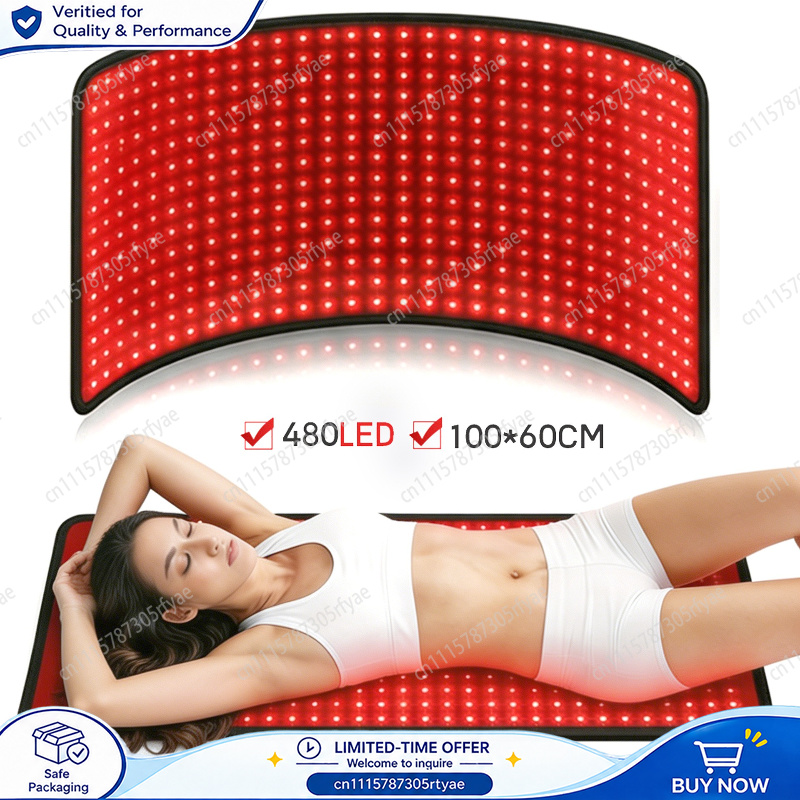 Red Light Therapy Mat Full Body - بساط العلاج بالضوء الأحمر كبير الحجم،