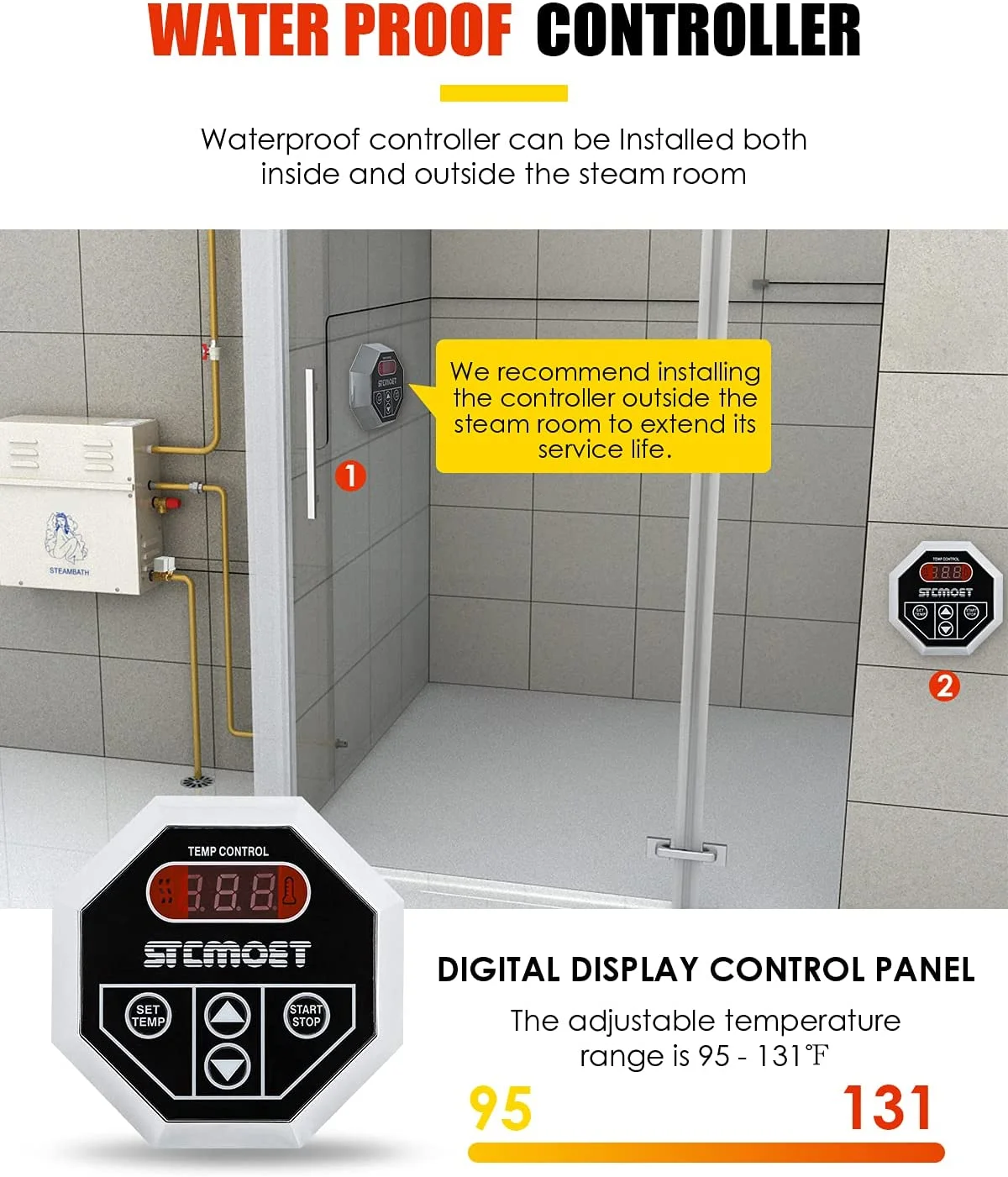 2026 9KW مولد بخار فاخر دش ساو - مراجعة Steam Sauna Generator 9Kw وسعره