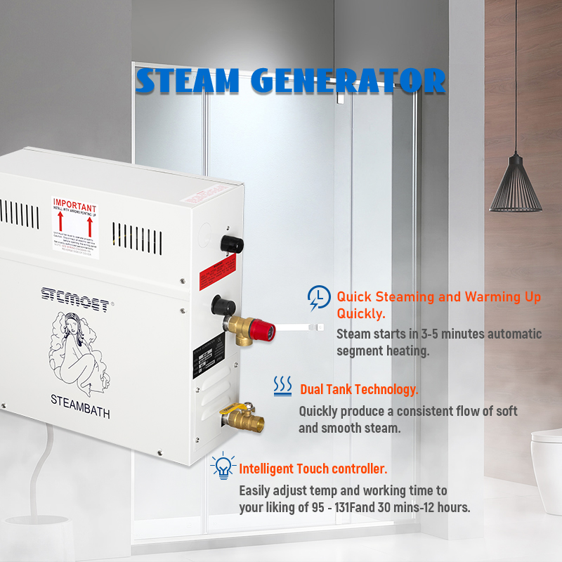 مولد بخار فاخر 9 كيلو واط للاس - مراجعة Steam Sauna Generator 9Kw وسعره