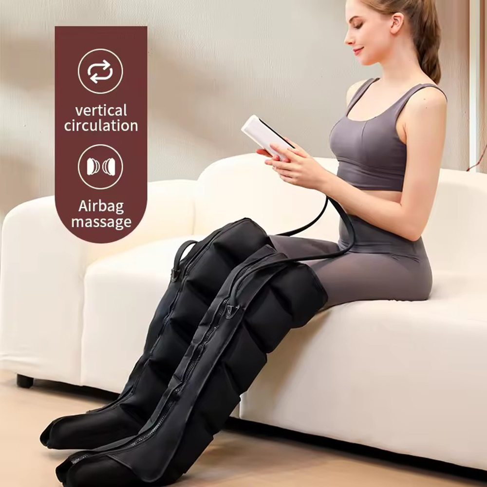 جديد ضغط الهواء تدليك الساق 6  - مراجعة Compression Boots Recovery وسعره