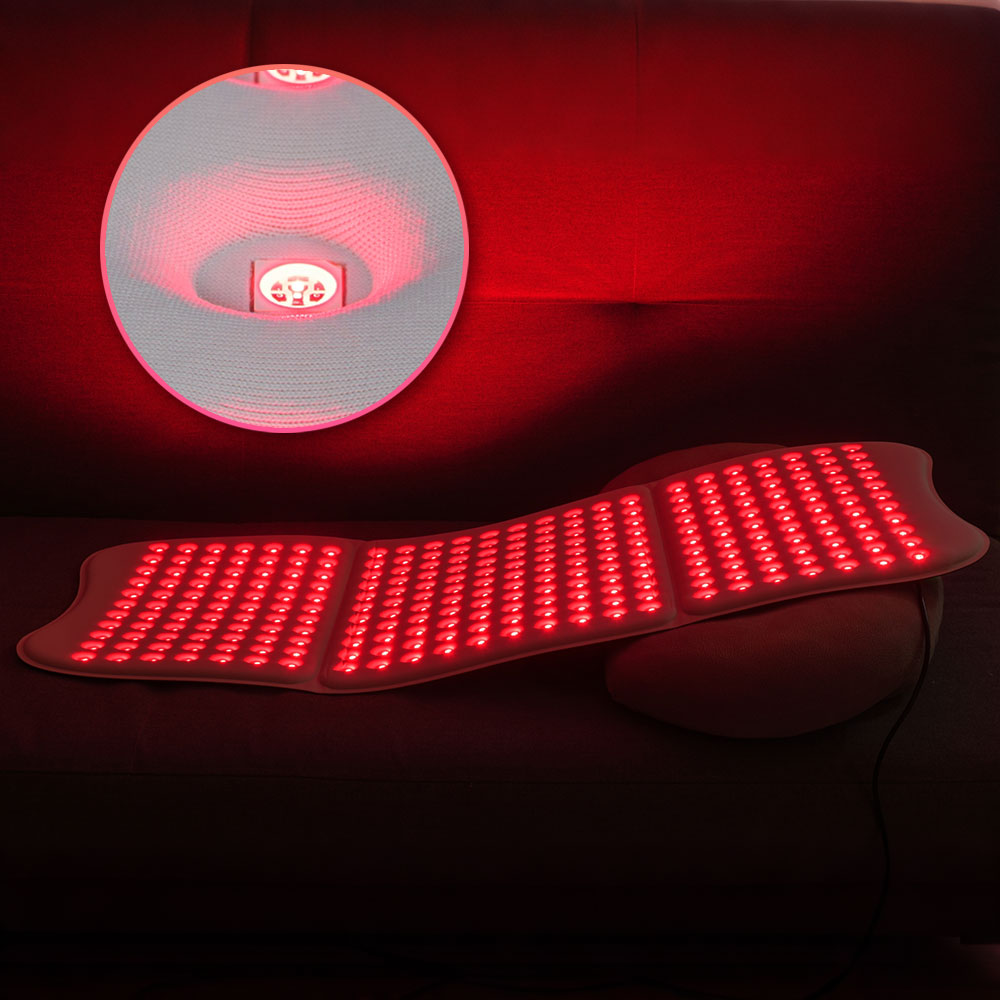 بساط ضوئي أحمر كبير محمول بالأ - مراجعة Red Light Therapy Mat Full Body وسعره